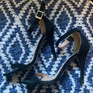 Black Ankle Strap Heels